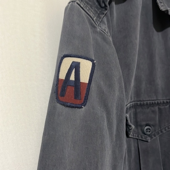 Abercrombie & Fitch 100% Cotton Long Sleeve Military Style Shirt - Picture 3 of 4